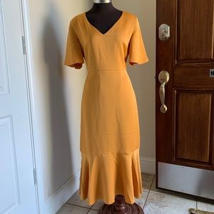 Bananas Republic Flutter sleeve midi dress